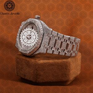 Reloj de Lujo para Hombre Charm Jewels, Caja Redonda de Acero Inoxidable, Esfera Analógica de 38 mm, Cierre Plegable, Movimiento de Cuarzo Luminoso - Product Image 3