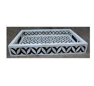 Premium Mother of Pearl Serving Tray 100% Handmade Table <b>Decorate</b> Tea Serving Tray Home Kitchen Table Tray At Competitive Price - Product Image 5