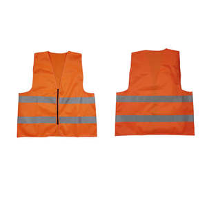 Gilet de sécurité haute visibilité NESTA SPORTS, jaune, en polyester tricoté, logo personnalisable, vêtements de travail respirants - Product Image 4