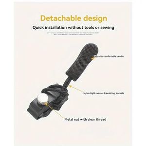 ชุดซ่อมซิปแบบไม่ต้องเย็บ พร้อมอุปกรณ์สำหรับเสื้อผ้า กางเกงยีนส์ กระเป๋า และกระเป๋าเดินทาง - สำหรับงานเย็บปักถักร้อย - Product Image 1