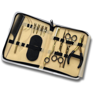 New Arrival Stainless Steel Hair Extension <b>Pliers</b> <b>Sets</b> Kit With Loop Tool Hook Needle Hair Extension <b>Pliers</b> Kit - Product Image 4