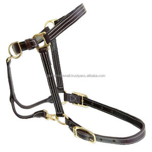 Fancy Horse Racing produits équestres triple cousu nouveau design fait à la main en cuir cheval licou au prix de gros usine Inde - Product Image 3