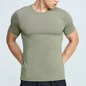 Customized Your Logo <b>Polyester</b> with Spandex Soft Sport Plain <b>Tshirt</b> for Printing Mens <b>Tshirt</b> - Product Image 2