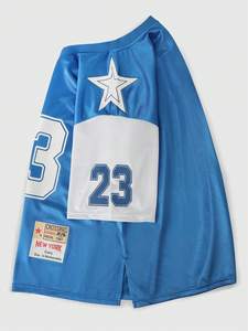 Camiseta Deportiva Profesional de Fútbol Americano, Color Amarillo Marino, Malla Sólida, Talla Grande, Sublimada por Delante, 100% Poliéster - Product Image 3