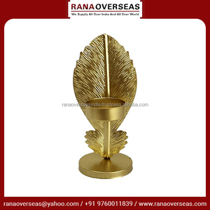 Portavelas de hierro chapado en oro con clase, calidad superior, perfecto para bodas, hogar y eventos en diversos tamaños y estilos - Product Image 3