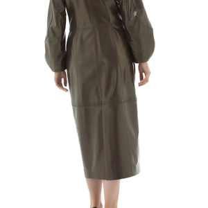 Manteau long en cuir véritable pour femme 2026 – Couleurs personnalisées, imprimé vintage, imperméable, chaud, élégant pour l'hiver - Product Image 3