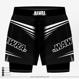 Premium Mens MMA Fight Shorts 2-in-1 Quick Dry Stretch Lightweight Breathable Sports Shorts Inner Compression Liner Elastic - Product Image 5