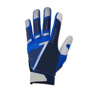 Premium Quality Custom Design <b>Baseball</b> Softball Batting <b>Gloves</b> OEM Design Grip Polyester/Cotton Breathable Hook Loop Closure - Product Image 2