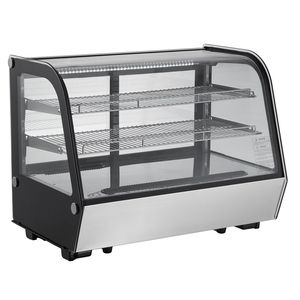 Commercial 5 Cu.Ft./146L Countertop 2-Tier LED Lighted Pastry Display <b>Refrigerator</b> Refrigerated Display Case - Product Image 1