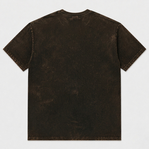 Trendy Custom Acid Wash Graphic Printed T Shirt Vintage Style Look 100% Cotton Jersey Fabric Short Sleeves T Shirt For Unisex - Product Image 2