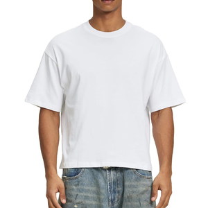 เสื้อยืดผู้ชายทรงสลิมฟิตแบบใหม่ ขายส่ง ล้างสีแบบแอซิดวอช คอกลม แขนสั้น ล้างสีแบบสโตนวอช มีโลโก้ด้านหน้า มีหลายขนาดให้เลือก - Product Image 1