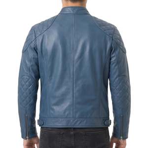 Chaquetas de cuero para hombre personalizadas al por mayor, originales, para otoño e invierno, para motocicleta, precio de mayoreo, hechas a medida. - Product Image 6