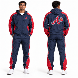 Conjuntos de Chaquetas Cortavientos para Hombre al por Mayor, Suministro de Ropa Deportiva con Etiqueta Privada, Uniformes Escolares, Uniformes de Club, Bordado Personalizado - Product Image 5