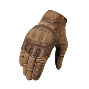 Leather Motorcycle <b>Gloves</b> Full Finger Touch Screen Breathable Motocross Racing Anti-fall Wear-resistant Outdoor - Product Image 5