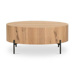 Socle en acier inoxydable argenté brillant poli avec dessus en bois d'acacia de qualité supérieure, tables basses et tables d'appoint de luxe design. - Product Image 6