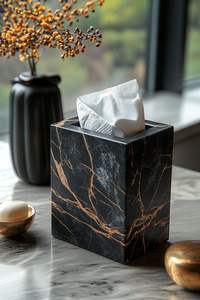Luxury Handmade Resin <b>Tissue</b> <b>Box</b> <b>Holder</b> Decorative Square Facial <b>Tissue</b> <b>Box</b> Modern Home Office Hotel Organizer Home decor <b>tissue</b> - Product Image 6
