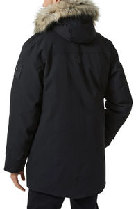 2026 Men's Winter Windproof Hooded Long Parka Solid Color <b>Jacket</b> with Zipper Handsome Casual Outwear - Product Image 6