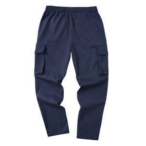 Custom Mens Cargo Jogger Pants 100% Cotton Canvas Casual Multi Pocket Drawstring Waist Outdoor Work Wear Comfort Fit - Product Image 2