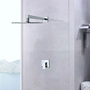 Robinet de douche mural chromé avec valve incluse, série de robinets de bain et de douche - Product Image 3