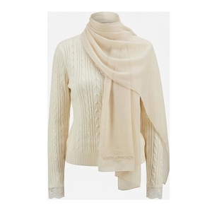 NORTH APPROACH Bufanda Larga de Seda para Mujer, Color Sólido, Elegante Accesorio de Invierno para Uso Diario - Product Image 1