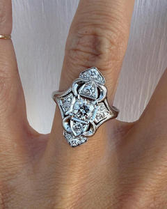 Arin /18K/14K ทองพร้อมใบรับรอง GIA/IGI เพชรธรรมชาติทันสมัยหรือออกแบบเองด้วยแหวนเพชร MOQ ต่ำ - Product Image 3