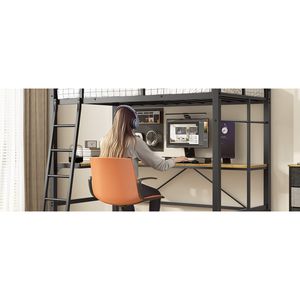 ชุดเฟอร์นิเจอร์เด็ก เตียงลอฟท์รูปตัวยู พร้อมโต๊ะทำงาน - Product Image 5