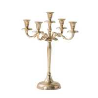 Porte-bougie et candélabre de luxe à 5 bras, durable, pour centre de table, design moderne, décoration de mariage, support à bougies 5 bras