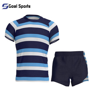Maillot de football personnalisé bleu et blanc pour homme, manches courtes, col en V, polyester respirant et anti-humidité, écoresponsable, coupe classique - Product Image 5