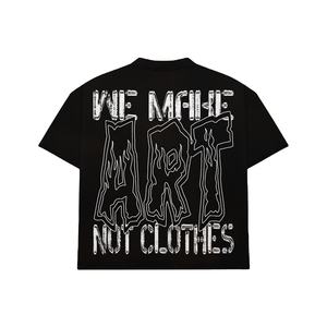 <b>Men's</b> Premium Black Graphic T-<b>Shirt</b> Custom Streetwear <b>Skull</b> Print Short Sleeve Casual Oversized Tee - Product Image 6
