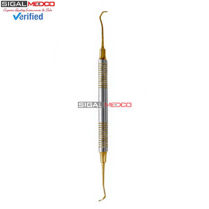 Raspador Periodontal Premium Scaler Pro, Manual, Mango Hueco Dorado, Instrumento Dental Ergonómico, Acero Inoxidable Alemán, Profesional - Product Image 6