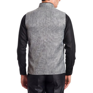 Chaleco de boda con cuello mandarín para hombre, producto de moda, ligero y cómodo, chaleco para hombre con MOQ bajo. - Product Image 3