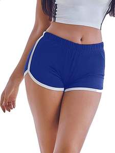 Shorts Deportivos VORNEX INDUSTRY para Mujer, Talla Grande, Cintura Media, Transpirables, de Secado Rápido, Tela de Poliéster/Algodón, Cierre con Cordón - Product Image 4