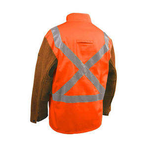 Veste de soudeur en cuir de vachette pleine fleur de haute qualité, nouveau style, équipement de travail industriel, veste de soudeur en cuir très vendue - Product Image 3