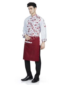 Chaqueta de Chef Unisex Vesbhusha de Manga Corta, Diseño Clásico, Material de Poliéster/Algodón para Hombres y Mujeres, Uniforme para Chefs de Restaurante y Bar - Product Image 2