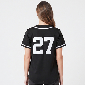 Camiseta Deportiva con Estampado de Béisbol para Mujer, Camisetas de Béisbol con Botones para Mujer, Camiseta de Equipo de Béisbol para Mujer al por Mayor - Product Image 2