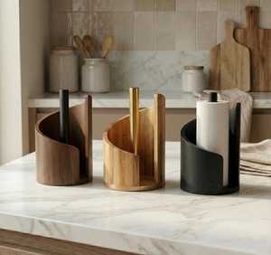 Bamboo <b>Storage</b> Drawers Standing Type Minimalist <b>Kitchen</b> & Bathroom <b>Storage</b> <b>Rack</b> Durable Multifunction - Product Image 2
