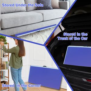 Tavolo da Ping Pong Pieghevole Portatile da 9 Piedi con Rete e 2 Racchette per Giochi al Chiuso - Product Image 4