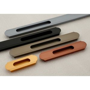 Tiradores de aluminio duraderos para muebles, armarios, puertas, cajones, de fácil instalación, ajustables, para hospitales, centros comerciales, modernos - Product Image 4