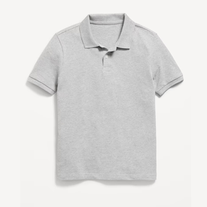 เสื้อโปโลผ้าฝ้ายสีกรมท่าสำหรับชุดนักเรียนพร้อมพิมพ์โลโก้ตามสั่ง - Product Image 3