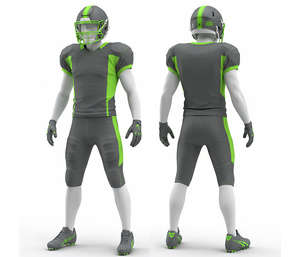 Proveedor de Uniformes de Fútbol Americano por Sublimación OEM, Equipación Personalizada para Equipos, Uniforme de Fútbol Americano |   Ropa Deportiva Transpirable de Poliéster - Product Image 3