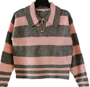 Suéter de nuevo diseño para mujer, suéter grueso de talla grande para invierno con cuello levantado, diseño de abrigo Delgado holgado - Product Image 5