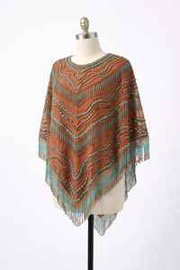 Poncho Perlé Fait Main Fourni Directement par l'Usine pour Fêtes, Mariages et Usage Quotidien Disponible au Prix d'Usine - Product Image 3