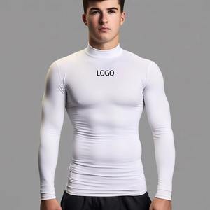 Camiseta de Compresión Personalizada para Hombre, Cuello Alto, Elástica en 4 Direcciones, Secado Rápido, Poliéster y Elastano, para Entrenamiento de MMA - Product Image 6