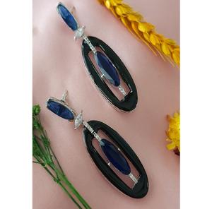 ต่างหูโมอิสซาไนต์คุณภาพพรีเมียมชุบเงินสวยงามสำหรับผู้หญิงและเด็กผู้หญิง เหมาะสำหรับงานกลางคืน งานปาร์ตี้ และแฟชั่น - Product Image 1