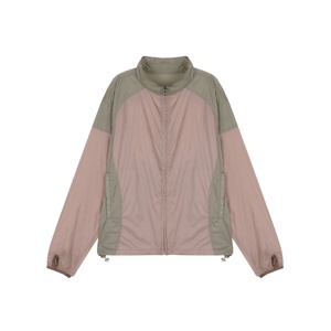 Chaqueta Cortavientos para Mujer, de Nailon y Poliéster, Impermeable, de Color Sólido, Ligera, con Capucha, para Uso en Exteriores - Product Image 1