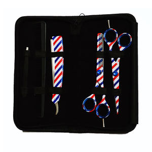 Kit de coupe de cheveux professionnels, ensemble d'outils de coiffeur, ciseaux à désépaissir, 12 pièces - Product Image 1