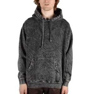Sweat à capuche pour homme, effet délavé, avec logo personnalisé imprimé ou brodé, prix de gros, haute qualité, streetwear pour homme - Product Image 4