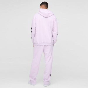 Ensemble de survêtement unisexe 100% coton personnalisé avec impression, pour homme, été, avec sweat à capuche et pantalon - Product Image 1