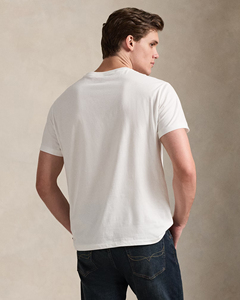 T-shirt vintage respirant pour homme, coupe ajustée, col rond, manches courtes, 100 % coton de haute qualité, impression numérique personnalisée sur le devant, jersey 220g - Product Image 5