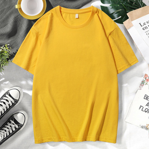 Camiseta de Cuello Redondo Personalizada con Logotipo Bordado, 180g, Algodón Peinado CVC, Impresión Personalizada, Precio de Fábrica China-Bangladesh, OEM - Product Image 2